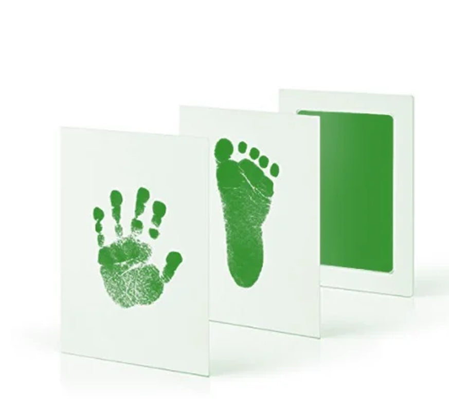 Baby Care Non-Toxic Baby Handprint Footprint Imprint Kit Baby Souvenirs Newborn Footprint Ink Pad Infant Tooth Mini Box Gifts