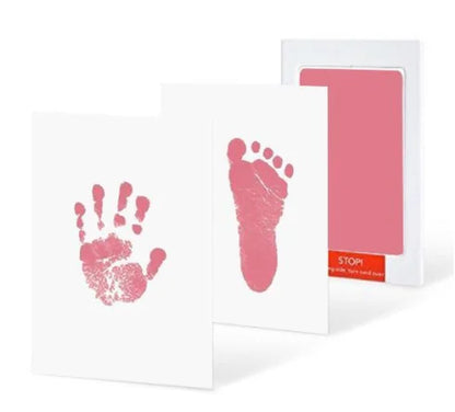 Baby Care Non-Toxic Baby Handprint Footprint Imprint Kit Baby Souvenirs Newborn Footprint Ink Pad Infant Tooth Mini Box Gifts