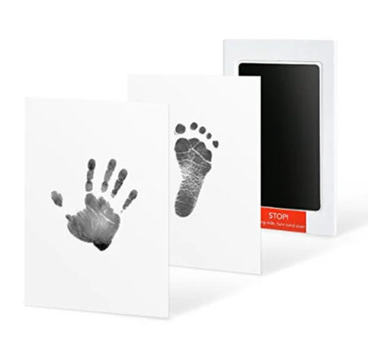 Baby Care Non-Toxic Baby Handprint Footprint Imprint Kit Baby Souvenirs Newborn Footprint Ink Pad Infant Tooth Mini Box Gifts